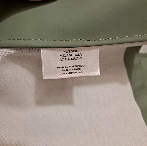 Stutterheim Sage Green Women's Heavyduty Raincoat Waterproof Jacket - Picture 11 of 12